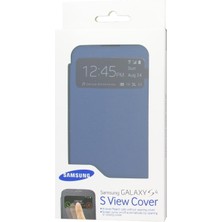 I9500 Galaxy S4 Orjinal S View Cover Kılıf - Koyu Mavi EF-CI950BLEGWW