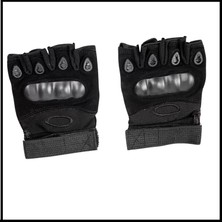 Savage Uyguna-Yakala Siyah Parmaksız Taktikal Eldiven KEMIK-LD.061