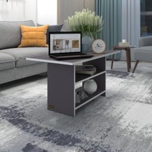 Kenzlife orta salon sehpası dallas gri 060*070*50 yemek masası