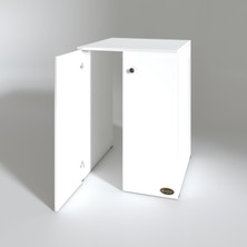 Kenzlife çamaşır makinesi dolabı kapaklı tatyana byz 90*70*60 banyo ofis kapaklı arkalıksız