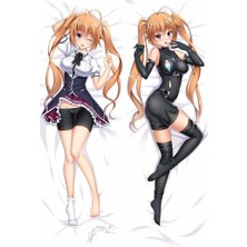 Anime High Scholl Dxd - Irina Shido Desenli Çift Yön Baskılı Sarılma Yastığı Kılıfı