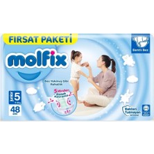 Molfix Bebek Bezi Fırsat Paketi 5 Beden 11-18 kg 48 Adet