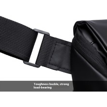 Crossbody Çanta Büyük Kapasiteli Su Geçirmez Postacı Çantası Erkek Rahat Iş Çantası Bisiklet Göğüs Çantası (Yurt Dışından)