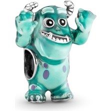 Hector Co Jewellery Pixar Sulley Charm 925 Ayar Gümüş