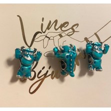 Hector Co Jewellery Pixar Sulley Charm 925 Ayar Gümüş