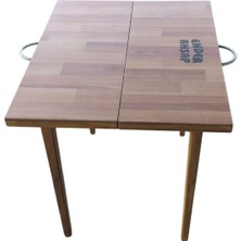 Ender Mobilya Kamp Masası, Katlanabilir Masa, Laminat Masa 60X60X55