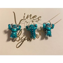 Hector Co Jewellery Pixar Sulley Charm 925 Ayar Gümüş