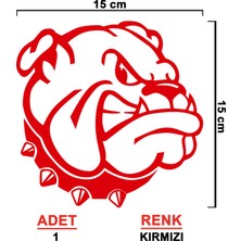 Sönmez Sticker Bulldog Sticker - Köpek Sticker - Oto Sticker - Araba Sticker - Araç Sticker