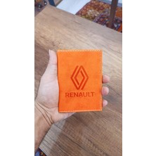 Efe Deri Renault Deri Dikişli Araç Ruhsat Kılıfı Kabı Oto Ruhsatlık Araba Ruhsat Koruyucu