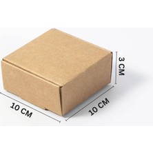 Roco Paper Co. Kilitli e-Ticaret Hediye Kutusu, Kraft Karton Kargo Paketleme Kutusu, 25 Adet, 10X10X3 cm