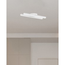 Hegza Lighting Mellizo (Beyaz Kasa, Sarı Işık) Ledli Modern Plafonyer LED Avize, Salon, Mutfak, Oturma Odası