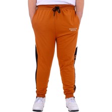 Mode Xl Büyük Beden Erkek Eşofman Altı Interlok Garnili Brooklyn 24517 Tarçın