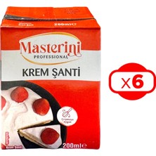 Masterini Krem Şanti 200 ml x 6 Adet