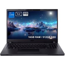 ACER TravelMate P2 NX.VVREY.001 TMP215 Intel Core i7-1255U 16GB DDR4 512GB SSD 15.6 inç Full HD Linux Laptop