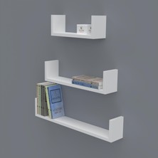 Kenzlife kitaplık müjgan 012*060-045-030*20 byz duvar rafı