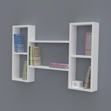 Kenzlife kitaplık gülsu 060*100*20 byz duvar rafı