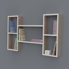 Kenzlife kitaplık gülsu 060*100*20 crd duvar rafı