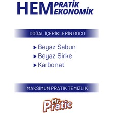 Mr Pratic Premium Yüzey Temizlik Havlusu Beyaz Sabun Kokulu İz Bırakmaz Pratik Temizlik 6 x 100 600 Yaprak