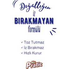 Mr Pratic Premium Yüzey Temizlik Havlusu Beyaz Sabun Kokulu İz Bırakmaz Pratik Temizlik 6 x 100 600 Yaprak