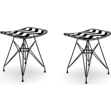 Knsz kafes tel sandalyesi taburesi 2 li mutlu syhaldo ofis cafe bahçe mutfak