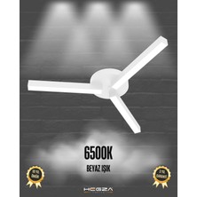 Hegza Lighting Admira (Beyaz Kasa, Beyaz Işık) Ledli Modern Plafonyer LED Avize, Salon, Mutfak, Oturma Odası, Antre, Hol