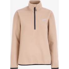Discovery Expedition Düz Bej Kadın Polar Sweatshırt D4WL-SWT3929