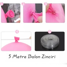 Party Boom Fırtına Mavisi Makaron Pembe Makaron Somon Makaron Lila Balon Seti