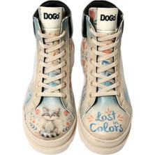 Kadın Vegan Deri Bej Bot - Lost in Colors Tasarım