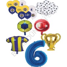 Bal10 Dünyası Sarı Lacivert Fenerbahçe Balon Seti Yaş 6