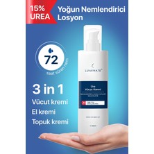 Luminate %15 Üre içeren Vücut Losyonu Kuru ve Hassas Ciltler Için Yoğun Nemlendirici Üreli Vücut Kremi Çatlak Topuk Ayak için Üre içerikli Krem