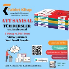 Tablet Kitap Ayt Sayısal Tüm Dersler Tamamı Video Çözümlü Online Kitap Seti 6.305 Soru