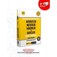 2024 Hukuk Mesleklerine Giriş Sınavı Avukatlık Noterlik Hakimlik