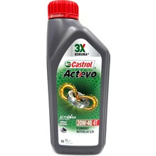 Castrol Actevo 4T 20W-40 1 Lt Motosiklet Yağı (Üretim Yılı: 2024)