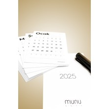 Munu Note Munucal S - 2025 Takvim Yaprakları 10x15 cm