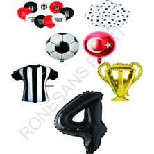Rönesans Parti Siyah Beyaz Beşiktaş Balon Seti Yaş 4