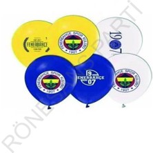 Rönesans Parti Sarı Lacivert Fenerbahçe Baskılı Balon 10 Adet
