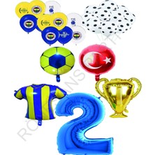 Rönesans Parti Sarı Lacivert Fenerbahçe Balon Seti Yaş 2