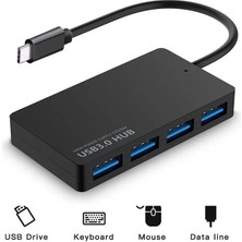 Keepro Type C USB 3.0 4 Port USB 3.0 Çoğaltıcı Hub Yüksek Hızlı Veri Aktarım