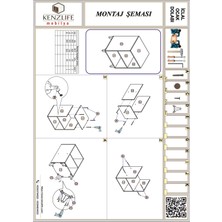 Kenzlife ocak dolabı iclal byz 85x60x57 mutfak klasik setüstü ocak için modül