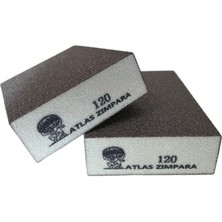 Atlas Sünger Zımpara - Kalın 4 Taraflı - 180 Kum - 2 Adet