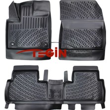 Tegin Citroen Berlingo Feel Paket 2019 Sonrası 3D Havuzlu Paspas Siyah