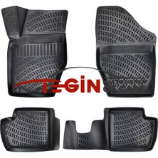Tegin Citroen C4 2004-2010 3D Havuzlu Paspas Siyah