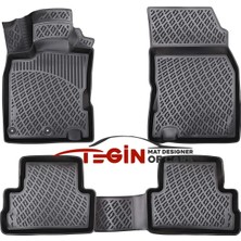 Tegin Nissan Qashqai 3D Havuzlu Paspas 2016 Siyah