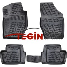 Tegin Citroen C4 2017 3D Havuzlu Paspas Siyah