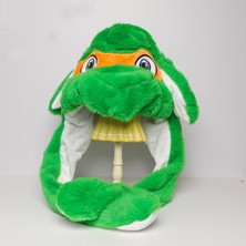 Piraye Gift Ninja Kaplumbağalar  Peluş Oynar Kulaklı Şapka