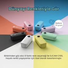 SJCAM C100 FHD 1080p WiFi 15MP 115° H.265 Mini Aksiyon Kamerası Siyah