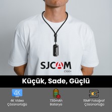 SJCAM C100+ 4K UHD 2160p WiFi 15MP EIS 115° H.265 30 Metre Su Geçirmezlik Mini Aksiyon Kamerası Sarı