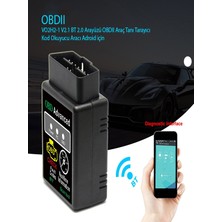 Soylu Elektronik Obd V2.1 Bluetooth Ios Anroid ELM327 V02H2-1 V2.1 Mini Obd2 Kod Okuyucu Obd Arıza Tespit Cihazı