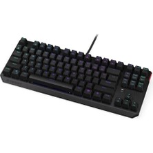 Endorfy Thock Tkl Kailh Red Switch Rgb Türkçe Mekanik Kablolu Siyah Gaming Klavye (EY5A003)