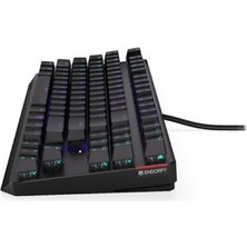 Endorfy Thock Tkl Kailh Red Switch Rgb Türkçe Mekanik Kablolu Siyah Gaming Klavye (EY5A003)